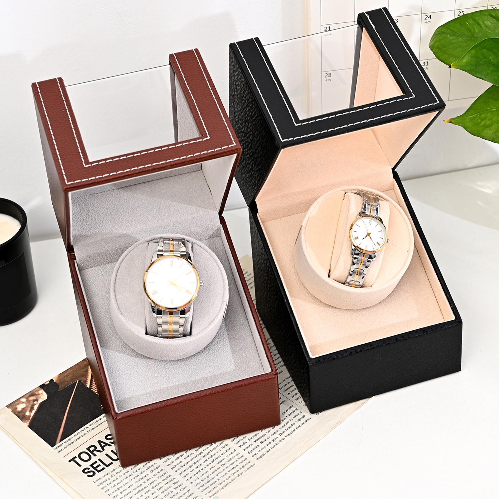 シングル自動時計ワインダー、静音モーター付き機械式時計オーガ - Watch Winder Single のレビューと価格