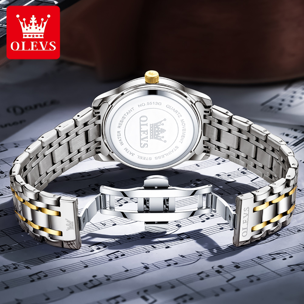 OLEVS ブランドファッションメンズ腕時計ステンレス鋼防水 - Analog Quartz Watch のレビューと価格