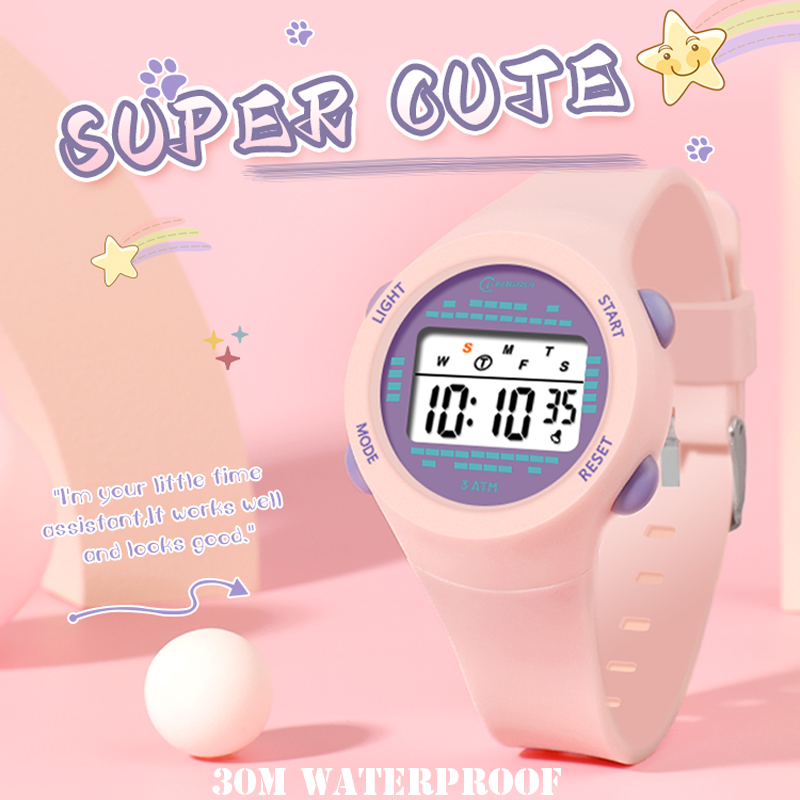 子供用電子時計,ピンク,多機能,デジタル,子供用スマート腕時 - Smartwatch Digital Watches For Kid Boy のレビューと価格