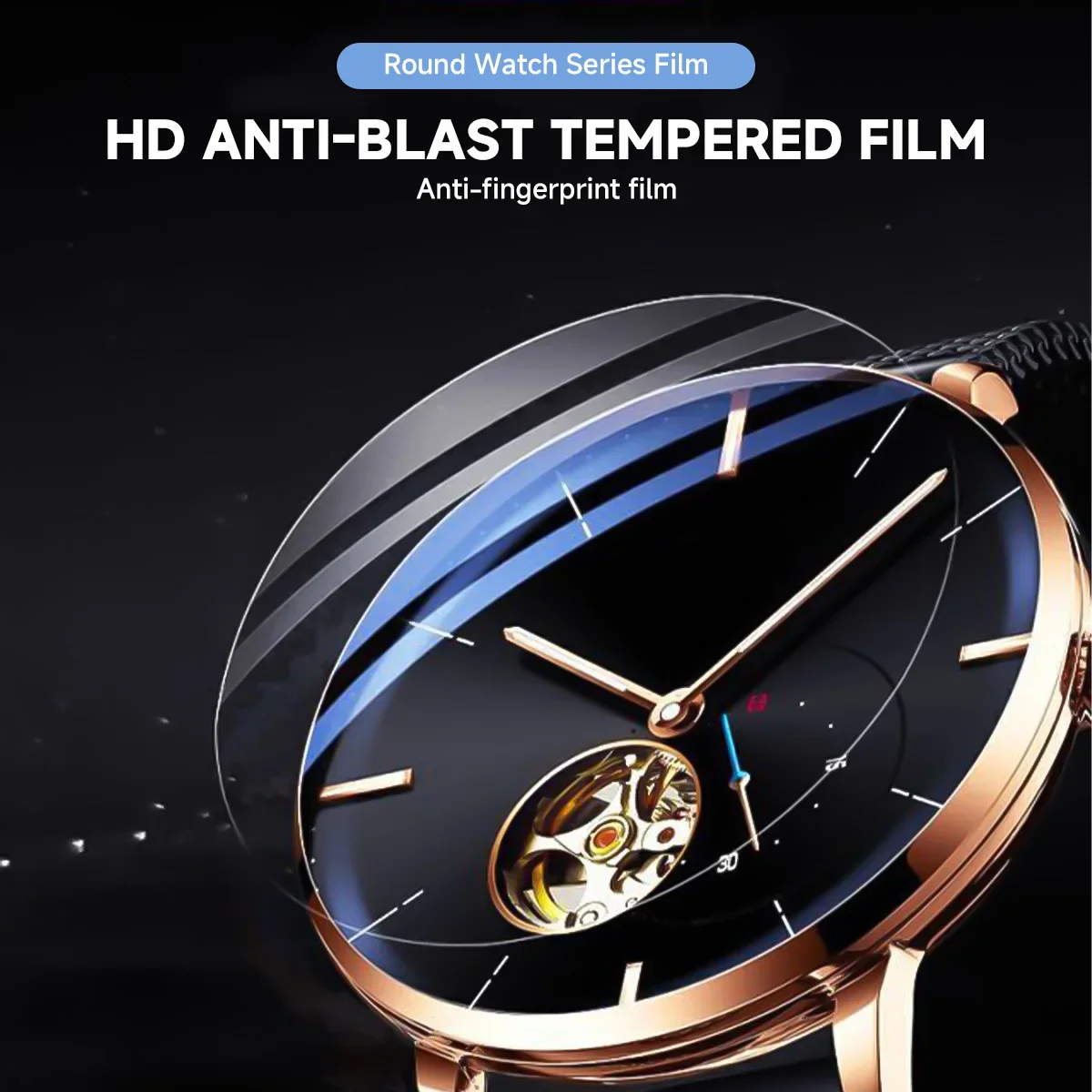 26-46 ミリメートルユニバーサル強化ガラススマートウォッ - Smart Watch Screen Protector のレビューと価格