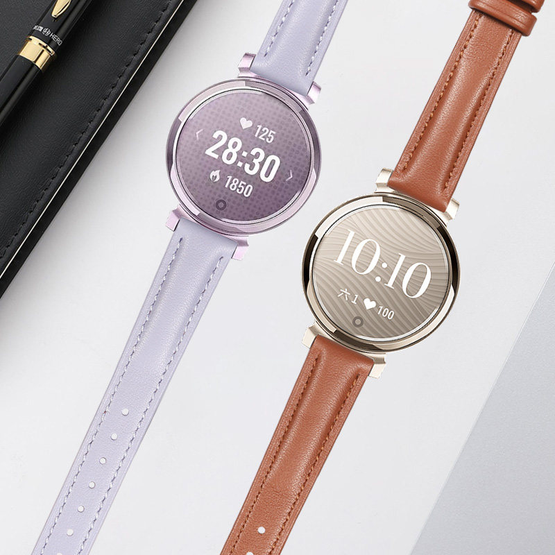 ガーミン Lily2 本革時計バンドスマートウォッチストラッ - Smartwatch Purple Watches For Women のレビューと価格