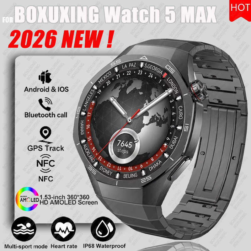2026年新型BOXUXING Watch 5 MAXスマー - Smartwatch Watches For Women With Gps のレビューと価格