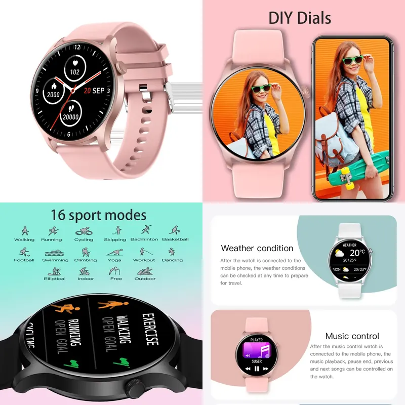 SENBONO MAX8 男性スマートウォッチ女性用音楽フィ - Watch Smartwatch のレビューと価格