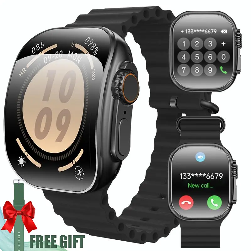 女性男性向けスマートウォッチ、1.83インチHDフルタッチス - Smartwatch Watches Birthday Gift For Men のレビューと価格