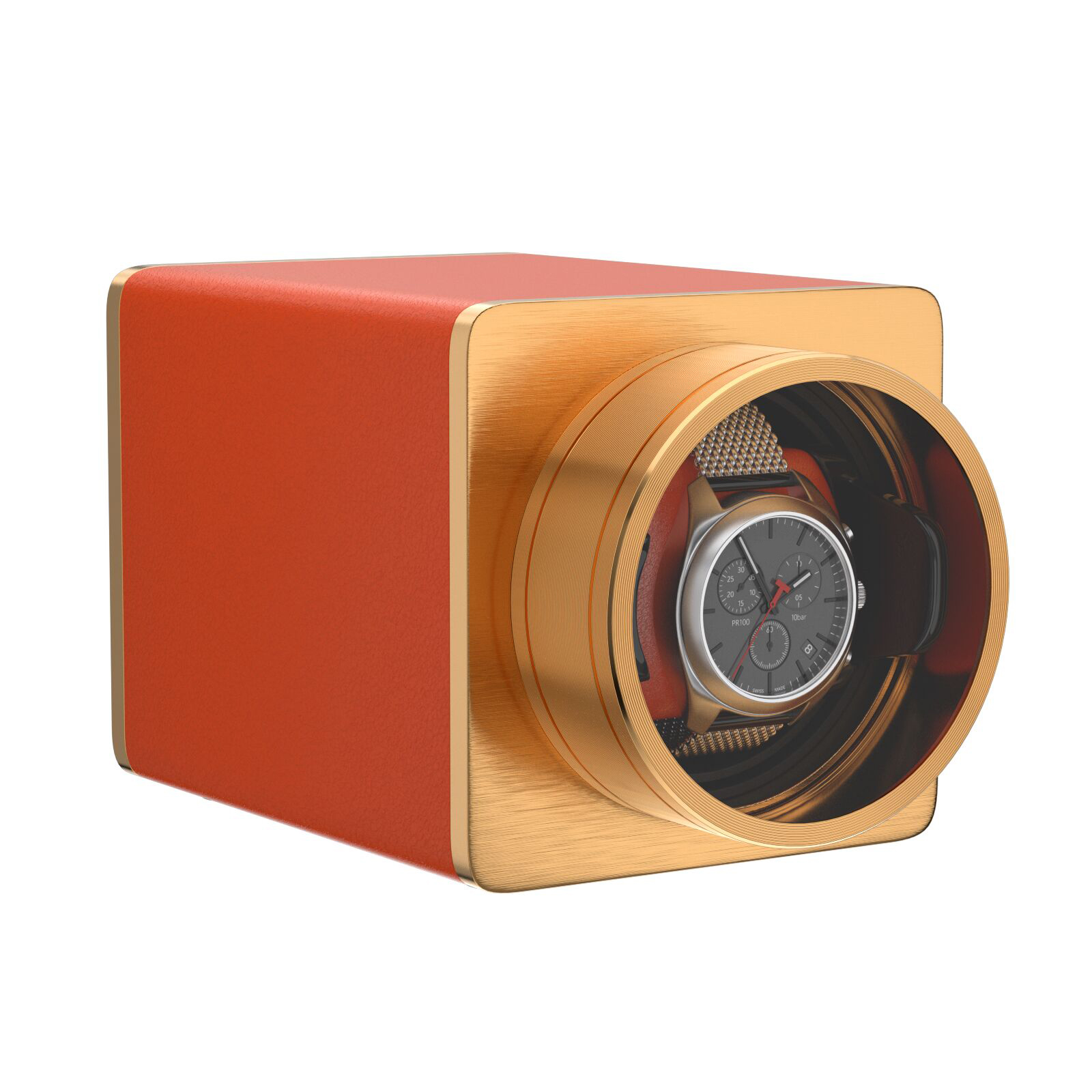シングルウォッチワインダー 自動巻き時計用 ヴィーガンレザー - Watch Winder Single のレビューと価格