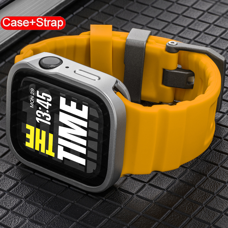 Apple Watch用防水ケース+シリコンバンド Ultr - Silicone Sport Band のレビューと価格