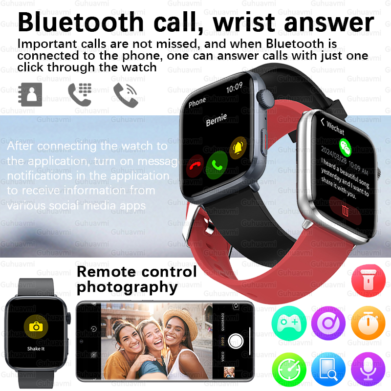 2025New NFC スマートウォッチ女性 1.85 イン - Smartwatch Ladies Watches For Women のレビューと価格